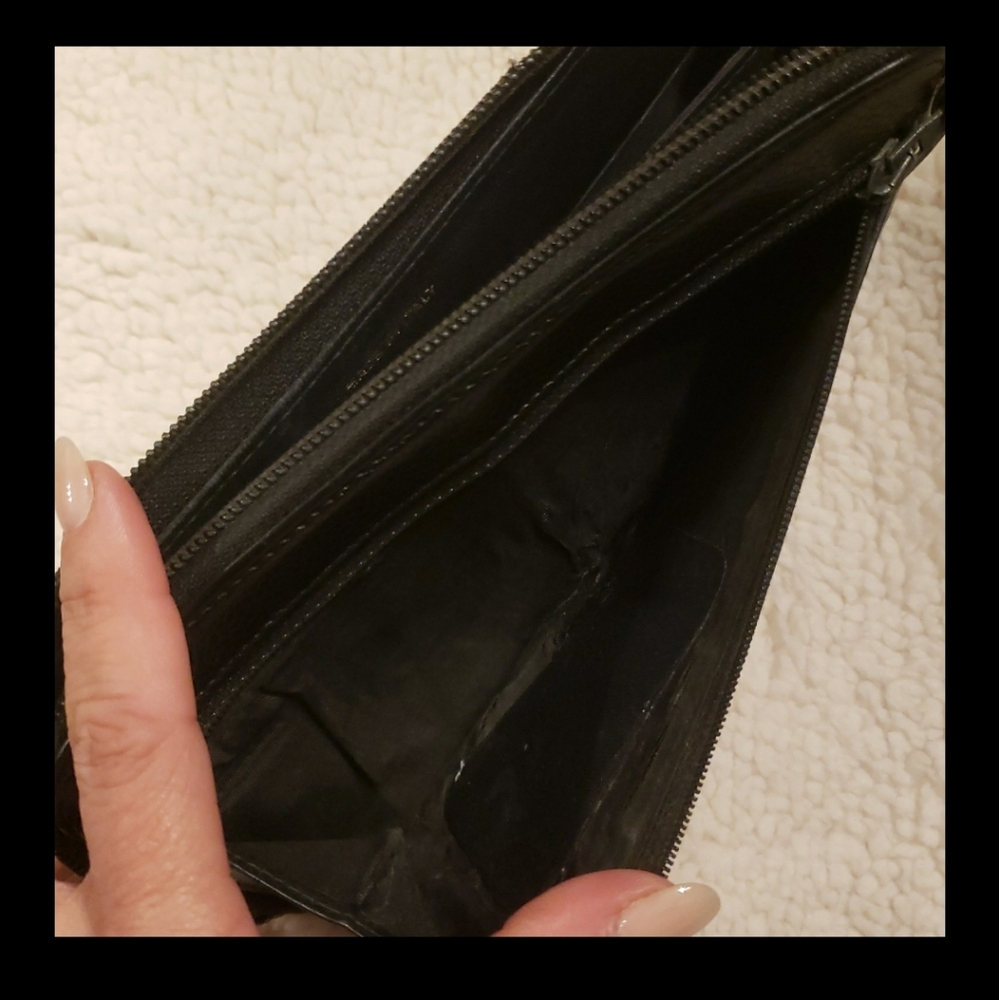 Black Zipper Wallet - Picture 8 of 15